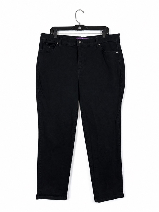 Gloria Vanderbilt Denim - Gloria Vanderbilt Amanda Jeans Black High Rise Tapered Slim Denim Plus Size 16W